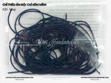 Túi 10g chỉ thêu ấn độ dạng kẽm tròn 1mm lì (matte) mềm