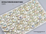 Đá pha lê rìu K9 size 9*14mm cao cấp đế dày