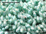 Pha lê giọt nước lỗ ngang màu sữa/pastel 6*12mm