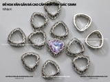 Đế hoa văn gắn đá hình tam giác bo góc 12mm