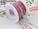 Túi 3m Dây đá đế kim loại cùng màu size 2mm
