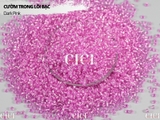 Cườm tròn trong suốt lõi bạc 3mm