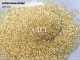 Cườm tròn trong suốt lõi bạc 3mm