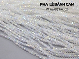 Dây pha lê bánh cam đen, trắng phủ xà cừ nhiều size