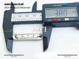 Ghim cài áo có đế 3.8cm mạ inox có chốt an toàn