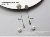 Cài áo đầu mũ - white K