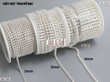 Túi 3m dây hạt trai đế kim loại