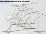 Đinh chữ T Phụ kiện treo hạt Nickel-free white K