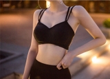 Bộ đồ bơi Hàn Quốc bikini 3 mảnh cạp cao sexy có áo lưới màu đen