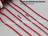 Túi 3m Dây đá đế kim loại cùng màu size 2.5mm