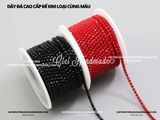 Túi 3m Dây đá đế kim loại cùng màu size 2.5mm