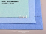 Set 3 mảnh vải dạ tone xanh blue