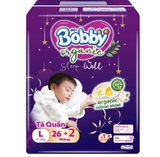 Tã Quần Ban Đêm Bobby Organic Sleep Well Size L 26 Miếng (9-14kg)