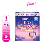 Set 5 Băng Vệ Sinh Diana Ban đêm dạng quần Size ML