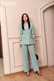 Green Mint Wide Leg Trousers