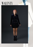 Suitdress Velvet navy