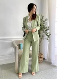 Green Mint Wide Leg Trousers