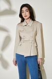 Short Kakhi Trench Coat