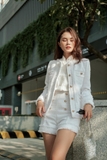Leilani White Tweed Jacket