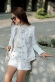 Leilani White Tweed Jacket