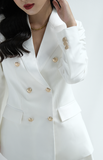Blazer double breast - 6 khuy - cotton