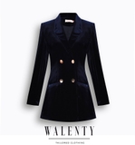 Suitdress Velvet navy