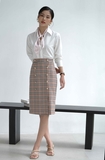 Cannele checked Skirt