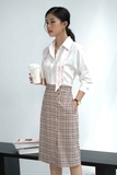Cannele checked Skirt