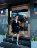 Suitdress Velvet navy