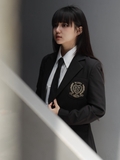 Westminster Blazer in Black (NEW LOGO HEART)