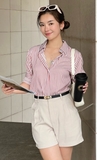 Basic Red Striped Shirt