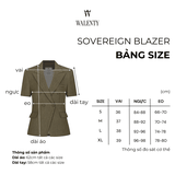 Áo Blazer Nữ Sovereign Ngắn Tay Cổ V Dáng Ôm Công Sở WALENTY