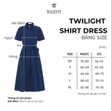 Đầm sơ mi Twilight kèm dây lưng