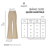 Quần Nữ Ống Loe Marynle Màu Be Công Sở WALENTY