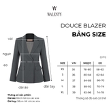 Áo blazer xám 2 khuy Douce WALENTY
