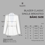 Áo Blazer Trắng 1 khuy kim loại WALENTY