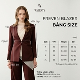 Áo Blazer Nữ Louren 6 Khuy Dáng Suông Có Túi WALENTY
