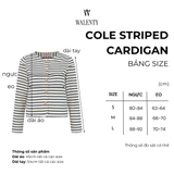 Cole Navy Striped Cardigan