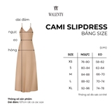 Đầm lụa dây dáng dài Cami WALENTY