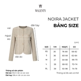 Áo Jacket Noira chất Tweed - 3 phiên bản màu