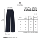 Quần Công Sở Nữ Dáng Đứng Lưng Cao Chất Denim Nhẹ WALENTY