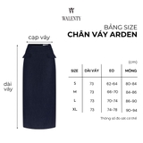 Chân Váy Công Sở Arden Dáng Ống Lưng Cao Xẻ Tà Sau WALENTY
