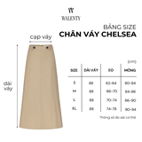 Chân Váy Công Sở Chelsea Dáng Dài Chữ A Màu Be Thanh Lịch WALENTY