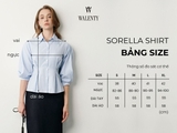Áo Sơ Mi Nữ Sorella Kẻ Sọc Chiết Eo Có Dây Cột Sau WALENTY