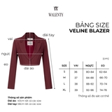 Áo Blazer dáng Crop Veline