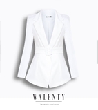 Square Shoulder Slim Fit Blazer