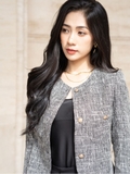 Áo Jacket Noira chất Tweed - 3 phiên bản màu
