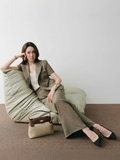 Áo Blazer Nữ Sovereign Ngắn Tay Cổ V Dáng Ôm Công Sở WALENTY