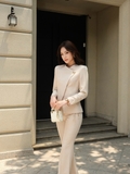 Áo Blazer Công Sở Nữ Louisa Tay Dài Vạt Chéo