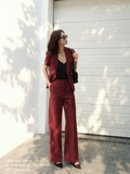 Áo Blazer Nữ Rissa Ngắn Tay Kẻ Sọc